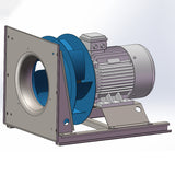 horizontal backward curved fans without housing(Carbon-steel)