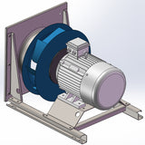 horizontal backward curved fans without housing(Carbon-steel)