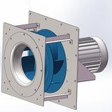 Vertical backward curved fans without housing(Carbon-steel)