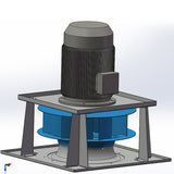 Vertical backward curved fans without housing(Carbon-steel)